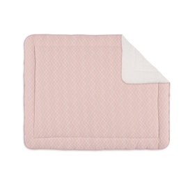 Padded play mat Pady quilted jersey + jersey 75x95cm OSAKA Old pink