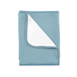 Blanket Tetra jersey + jersey 75x100cm CADUM Mineral blue