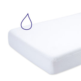 Bed mattress protector Terry + enduction 70x140cm  White