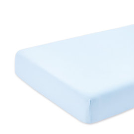 Sábana bajera cama Jersey 60x120cm  Azul pálido
